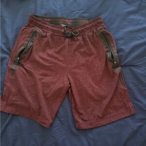 American Eagle Outfitters Burgundy Shorts with Black Details